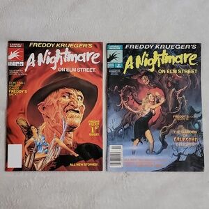 Freddy Krueger's A Nightmare On Elm Street Comic Book part 1 & 2 1989